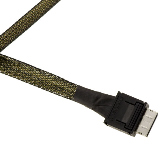 Cordon câble PCIe 4.0 Oculink avec connecteurs SFF-8611 / SFF-8612 mâle vers mâle longueur 1M