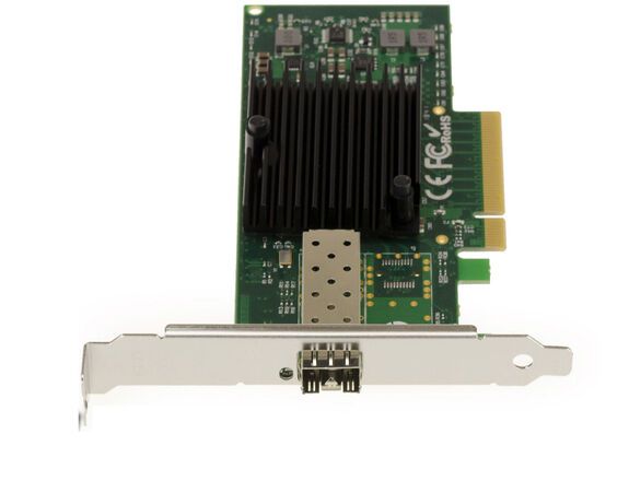 SFP+ 10G-Netzwerkkarte für PCIe x4-Anschluss mit erweiterter Netzwerkverkehrsverwaltung, Intel 82599 (X520) Chipsatz