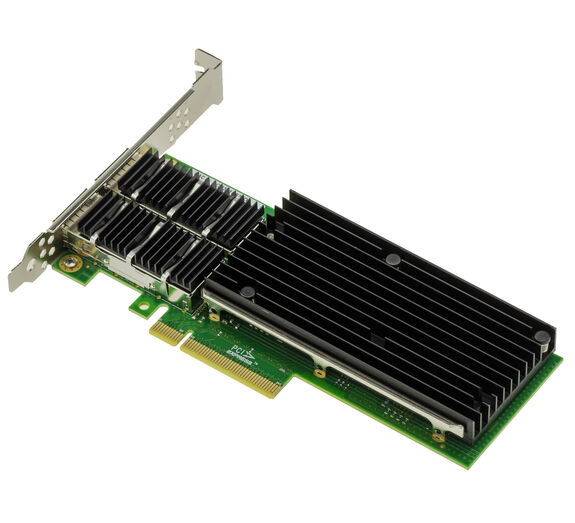 PCIe 3.0 x8-Karte 40G QSFP+ LAN-Netzwerk 2 Ports Intel X710-Chipsatz, kompatibel mit erweiterter Virtualisierung