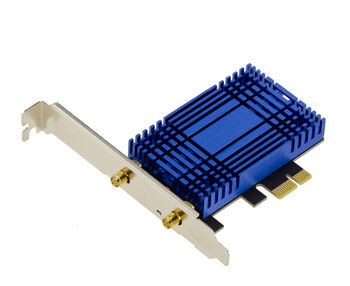 Carte contrôleur PCIe Gen 4.0 pour réseau sans fil WiFi 7 TRI BANDE débit 8.7Gb/s et Bluetooth 5.4 avec chipset INTEL BE200. Carte de Grade Industriel