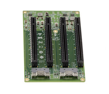 Carte adaptatrice 2 ports SFF-8654 8i vers 4x PCIe Gen 4.0 x4 avec connecteurs physiques PCIe x16