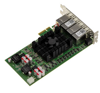 Carte 8 Ports Gigabit Ethernet grade industriel sur Port PCIe 4x, Power Over Ethernet PoE+ 30W avec chipset Intel I350