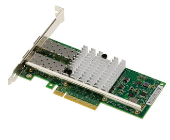 Intel 82599ES 10GbE PCIe x8 Network Controller Card with 2 SFP+ Ports (SR/LR/DAC) and Intel VT-c Virtualization, IPsec/LinkSec Support