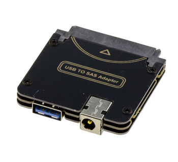 Adaptateur convertisseur pour disque SAS 2.5 ou 3.5 avec connecteur SFF-8482 vers USB3.0 5G, vendu sans alimentation