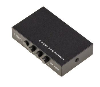 Boitier de partage USB 2.0 / Switch 4 ports - Compatible Imprimantes - BOITIER METAL