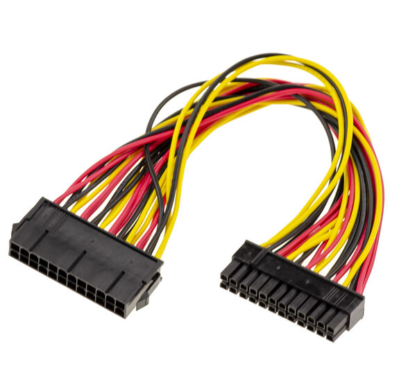 ATX-Adapterkabel 24-polige Buchse auf 20+4-poligen Stecker 20+4-poliger Stecker 24-polige Buchse