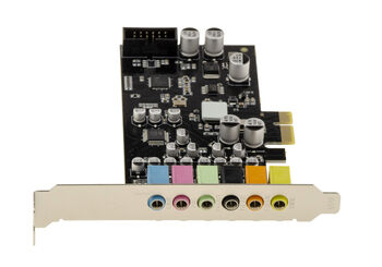Carte contrôleur SON sur port PCIe, sortie 5.1 6 canaux, avec chipset CMEDIA CM6212