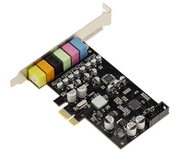 Carte contrôleur SON sur port PCIe, sortie 5.1 6 canaux, avec chipset CMEDIA CM6212