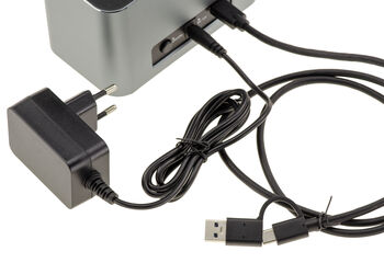 Dock station double protocole pour SSD M2 NVMe ou SATA et disque dur 2.5 ou 3.5 SATA, liaison USB3.2 Gen2x1 10 Gbit/s, support 28TB