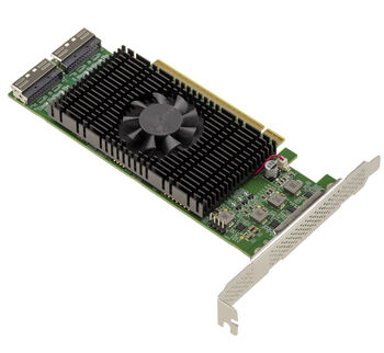 RETIMER-Karte: PCIe 5.0-Adapter mit 2 MCIO 8i-Anschlüssen (x8) für NVMe-SSDs (M.2, M.3, U.2, U.3) oder PCIe-Erweiterungskarten