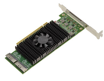 RETIMER-Karte: PCIe 5.0-Adapter mit 2 MCIO 8i-Anschlüssen (x8) für NVMe-SSDs (M.2, M.3, U.2, U.3) oder PCIe-Erweiterungskarten