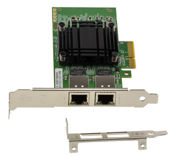 Carte contrôleur réseau PCIe Gen 4.0 x4 DUAL LAN ETHERNET RJ45 10G 5G 2.5G 1G 2 ports avec chipset Intel E610