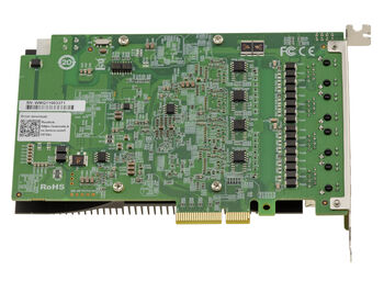 Carte contrôleur réseau PCIe x4 avec 4 Ports 5 Gigabit RJ45 Power Over Ethernet PoE+ 30W par port. Chipset Realtek RTL8126