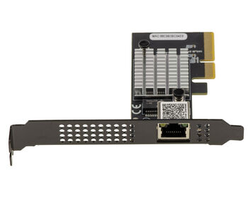 Carte contrôleur réseau PCIe x4 Gen 3.0 10 Gigabit ETHERNET compatible 1G 2.5G 5G 10G connecteur RJ45 et chipset CHIPSET REALTEK RTL8127