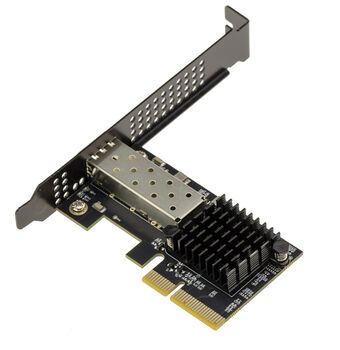 Carte contrôleur réseau PCIe x4 Gen 4.0 un port SFP+ 10G avec chipset CHIPSET REALTEK RTL8127, faible consommation, refroidissement passif