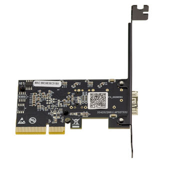 Carte contrôleur réseau PCIe x4 Gen 4.0 un port SFP+ 10G avec chipset CHIPSET REALTEK RTL8127, faible consommation, refroidissement passif