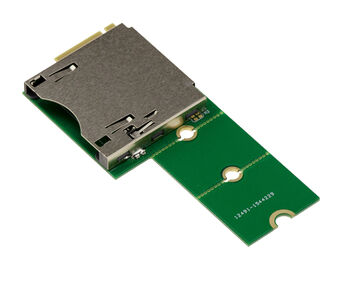 Adaptateur CF Express CFe type B vers port SSD M2 M Key, forme a 90°, longueur de la carte adaptable
