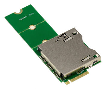 Adaptateur CF Express CFe type B vers port SSD M2 M Key, forme a 90°, longueur de la carte adaptable