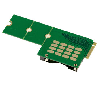 Adaptateur CF Express CFe type B vers port SSD M2 M Key, forme a 90°, longueur de la carte adaptable