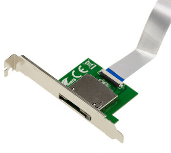 Lecteur enregistreur CF Express CFe type B vers port SSD M2 M Key sur équerre arrière pour montage sur boitier PC