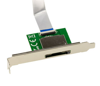 Lecteur enregistreur CF Express CFe type B vers port SSD M2 M Key sur équerre arrière pour montage sur boitier PC