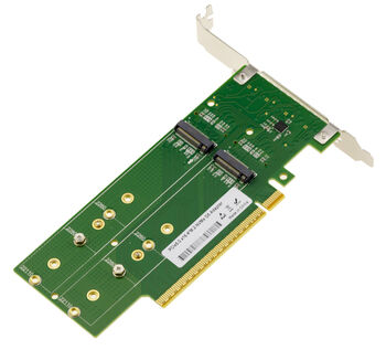 Carte contrôleur PCIe Gen 5.0 x16 pour 4 SSD M.2 NVMe M Key double face, support 128Gbps/s par SSD