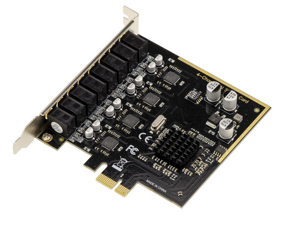 4-Channel Multi-Channel Sound Card (Input/Output)