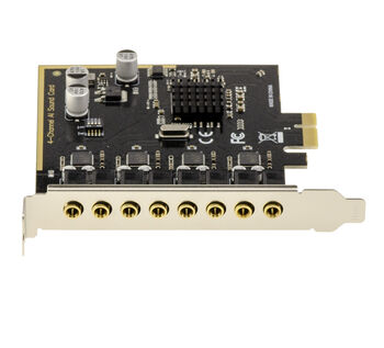CM6646 4-Channel AI HD Audio Card, featuring 4 independent input and output channels for recording or playback, and 44–192 kHz DAC/ADC with 16-, 24-, and 32-bit resolution