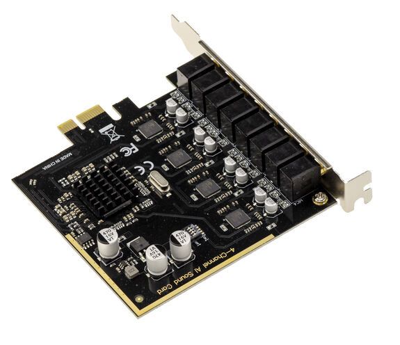 4-Channel Multi-Channel Sound Card (Input/Output)