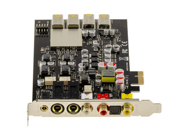 Cmedia CM6635 Pro Hi-Fi Digital Sound Card with ESS9038Q2M DAC; Headphone Output, Balanced 6.5mm Jack, 2x RCA, 2x Digital (SPDIF and RCA)