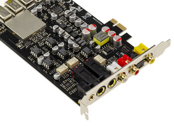 Cmedia CM6635 Pro Hi-Fi Digital Sound Card with ESS9038Q2M DAC; Headphone Output, Balanced 6.5mm Jack, 2x RCA, 2x Digital (SPDIF and RCA)