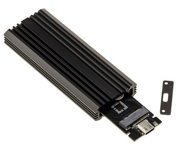 20G Aluminum USB 3.2 Gen 2x2 Enclosure for M.2 NVMe SSDs with USB-C interface, 8TB capacity.