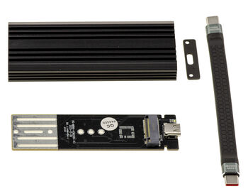 20G Aluminum USB 3.2 Gen 2x2 Enclosure for M.2 NVMe SSDs with USB-C interface, 8TB capacity.