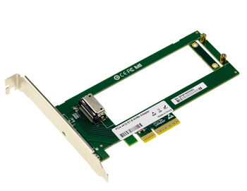 Carte contrôleur PCIe 4.0 x4 pour SSD NVMe EDSFF E1.S short Gen4 compatible SSD épais jusqu'à 25mm