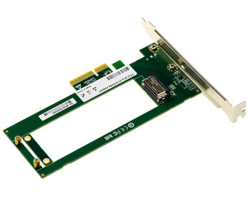 Carte contrôleur PCIe 4.0 x4 pour SSD NVMe EDSFF E1.S short Gen4 compatible SSD épais jusqu'à 25mm