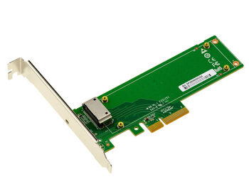 Carte contrôleur PCIe 4.0 x4 pour SSD NVMe EDSFF E1.S short Gen4