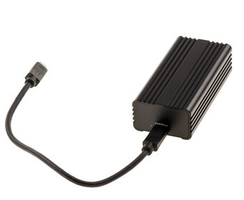 USB 4 Thunderbolt 3/4/5 10G-zu-Glasfaser-Adapterkabel mit 1 SFP+-Anschluss und Realtek RTL8157-Chipsatz. Passive Kühlung, geräuschloser Konverter.