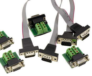 Carte M.2 B+M Key vers 4 Ports COM Série RS422 RS485 montage DB9 ou filaire avec chipset WCH384. Contrôleur M2 PCIe vers RS-422 RS-485