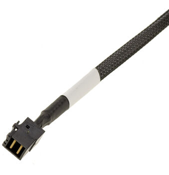 Cordon câble Slim SAS SFF-8643 vers 4 ports SAS SFF-8482 longueur 80cm avec interface Sideband (utilisation optionnelle) et connecteurs Amphenol