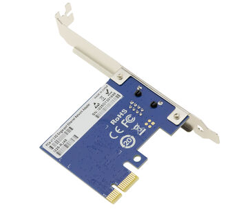 PCIe 2.5 Gigabit ETHERNET 10/100/ 1000 (1G)/ 2.5G controller board. RJ45 connector. Intel I225-V CHIPSET