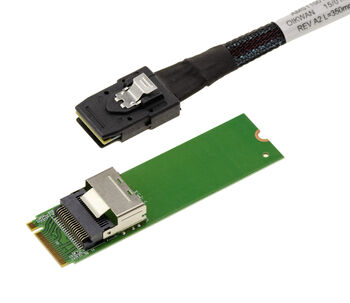 Carte contrôleur réseau M2 RJ45 2 ports 10G LAN 10 GIGABIT ETHERNET pour port M2 de type PCIe, clé M ou B+M avec CHIPSET Intel X550
