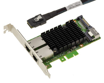 Carte contrôleur réseau M2 RJ45 2 ports 10G LAN 10 GIGABIT ETHERNET pour port M2 de type PCIe, clé M ou B+M avec CHIPSET Intel X550