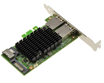 Carte contrôleur réseau M2 RJ45 2 ports 10G LAN 10 GIGABIT ETHERNET pour port M2 de type PCIe, clé M ou B+M avec CHIPSET Intel X550