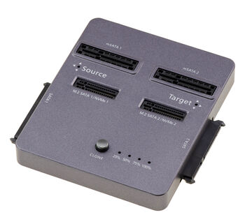 Copy machine pour disque dur et SSD, support SATA mSATA M2 SATA et M2 NVMe, station de clonage multistandards et dock 20Gbps