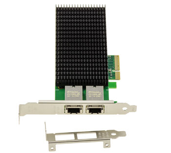 Carte contrôleur réseau PCIe Gen 4.0 x4 DUAL LAN ETHERNET RJ45 10G 5G 2.5G 1G 2 ports avec chipset Intel E610-XT2