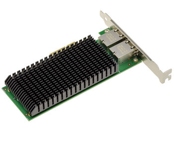 Carte contrôleur réseau PCIe Gen 4.0 x4 DUAL LAN ETHERNET RJ45 10G 5G 2.5G 1G 2 ports avec chipset Intel E610-XT2