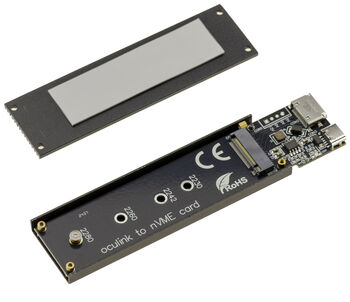 Boitier pour SSD M2 NVMe M Key vers Oculink SFF-8612 compatible PCIe 4.0 avec câble 40cm