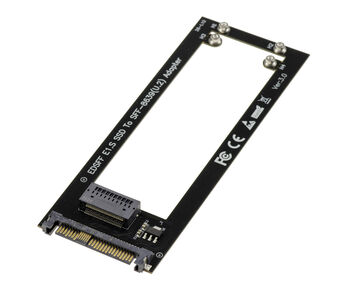 Adaptateur SSD EDSFF E1.S NVMe PCIe Gen4 vers Interface U.2 SFF-8639 68 Broches, Compatible SSD E1.S 5,9 mm à 25 mm