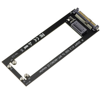 Adaptateur SSD EDSFF E1.S NVMe PCIe Gen4 vers Interface U.2 SFF-8639 68 Broches, Compatible SSD E1.S 5,9 mm à 25 mm