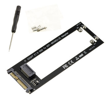 Adaptateur SSD EDSFF E1.S NVMe PCIe Gen4 vers Interface U.2 SFF-8639 68 Broches, Compatible SSD E1.S 5,9 mm à 25 mm